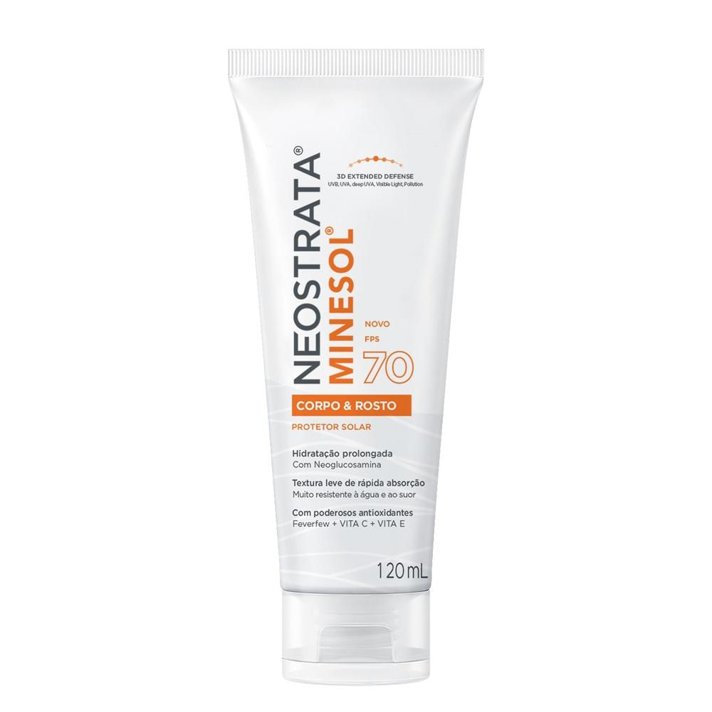 Protetor Solar Neostrata Minesol Corpo e Rosto Antioxidante FPS70 120ml