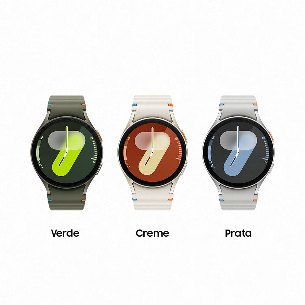 Galaxy Watch 7 LTE 40mm Samsung Creme com 1,31", 4G e 32GB