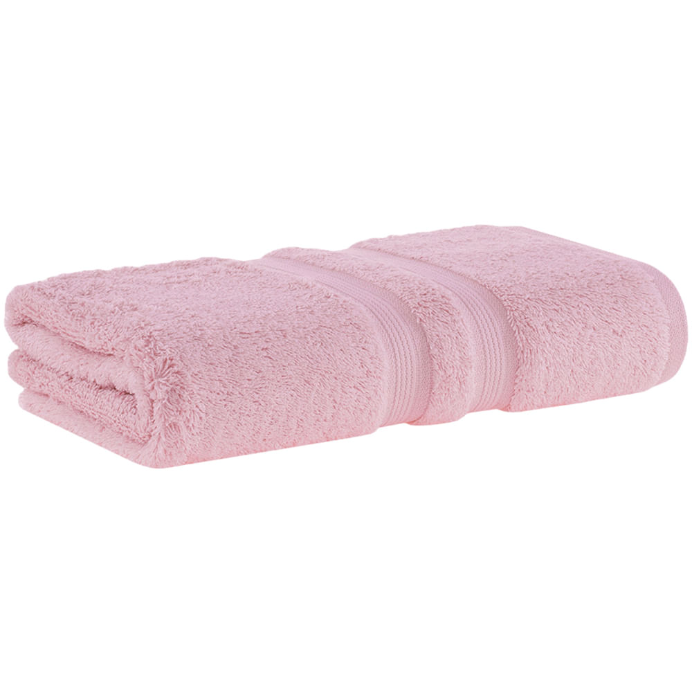 Jogo de Toalhas de Banho Gigante com 05 Peças Algodão Egípcio Rosa