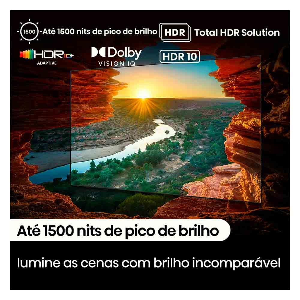 Smart TV Hisense  Mini LED UHD 4K 65" Polegadas Frequência 144 Hz e Wi-Fi - 65U75LUA