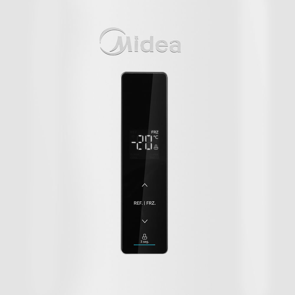 Refrigerador de 02 Portas Midea Inverse Frost Free com 416 Litros Inverter Branco Bivolt - MDRB593FGD013