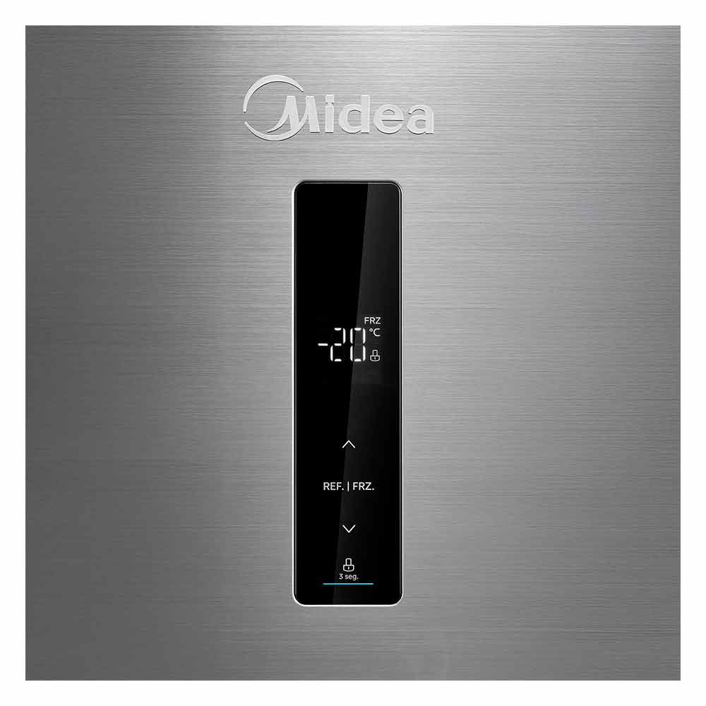 Refrigerador Inverse Midea de 02 Portas Frost Free com 416 Litros Inox Bivolt - MDRB593FGD463