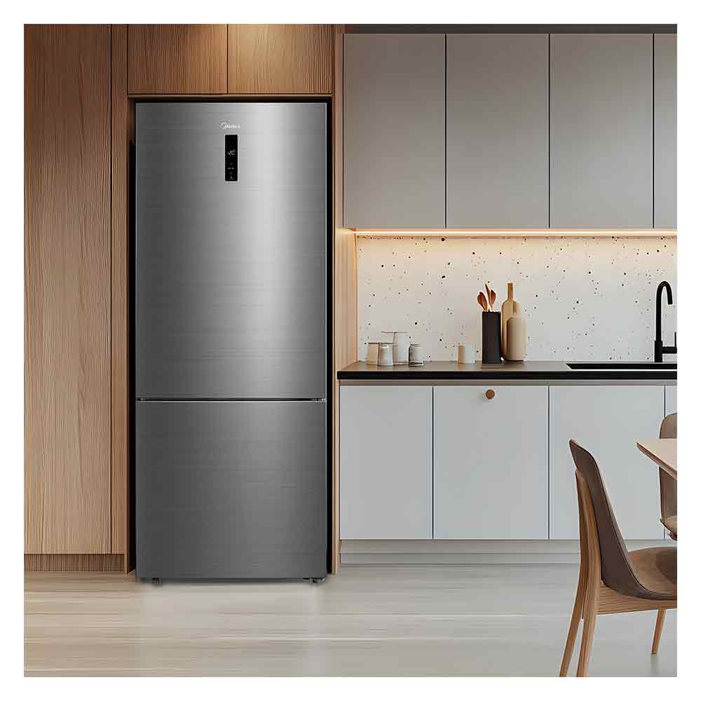 Refrigerador Inverse Midea de 02 Portas Frost Free com 416 Litros Inox Bivolt - MDRB593FGD463