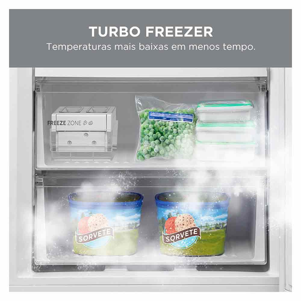 Refrigerador Inverse Midea de 02 Portas Frost Free com 416 Litros Inox Bivolt - MDRB593FGD463