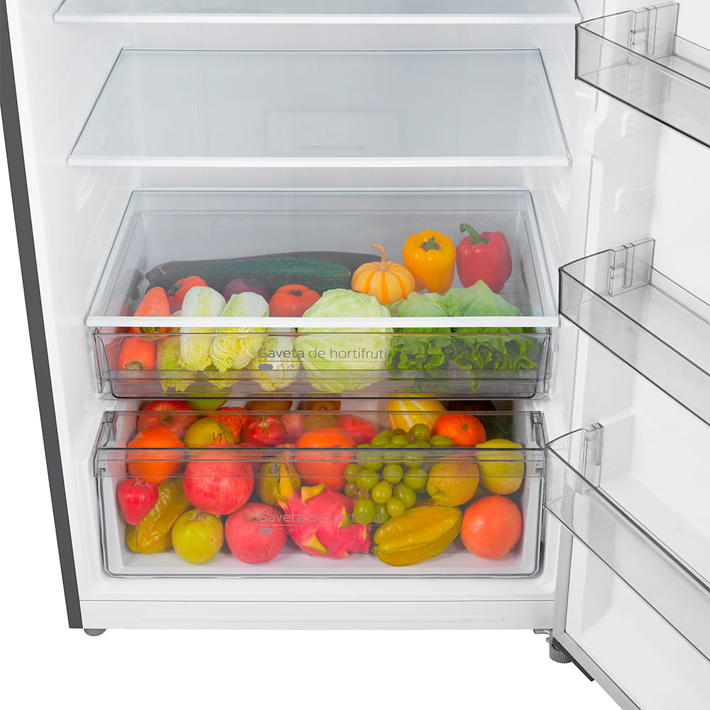 Refrigerador Duplex Flexi-Volt Smart Midea Inverter Frost Free com 491 Litros Preto Bivolt - MD-RT650EVDDX3