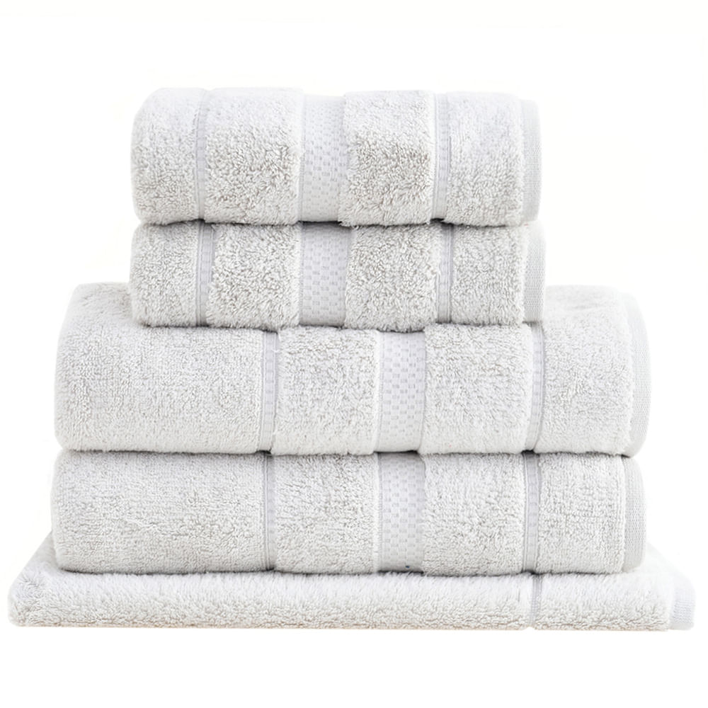 Jogo de Toalhas de Banho Gigante Vision Dual AIR com 05 Peças Algodão Bege - Buddemeyer