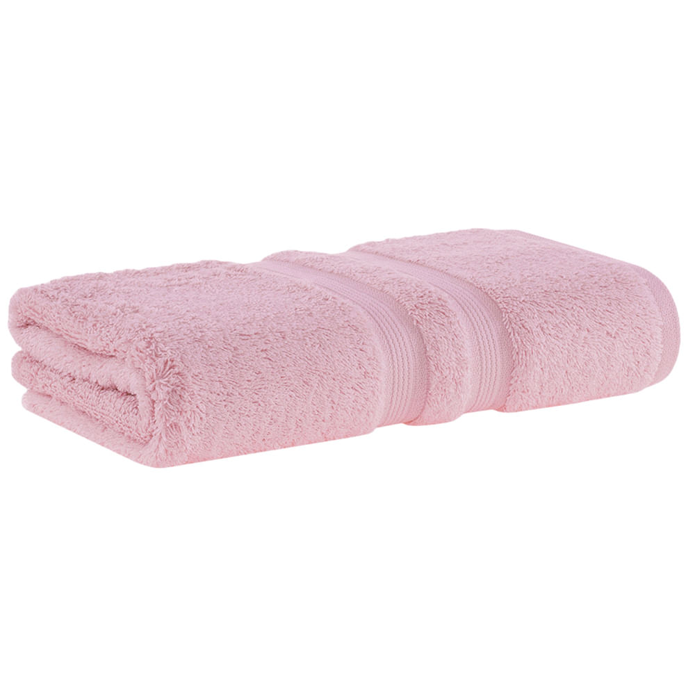 Jogo de Toalhas de Banho com 05 Peças Algodão Egípcio Rosa - Buddemeyer