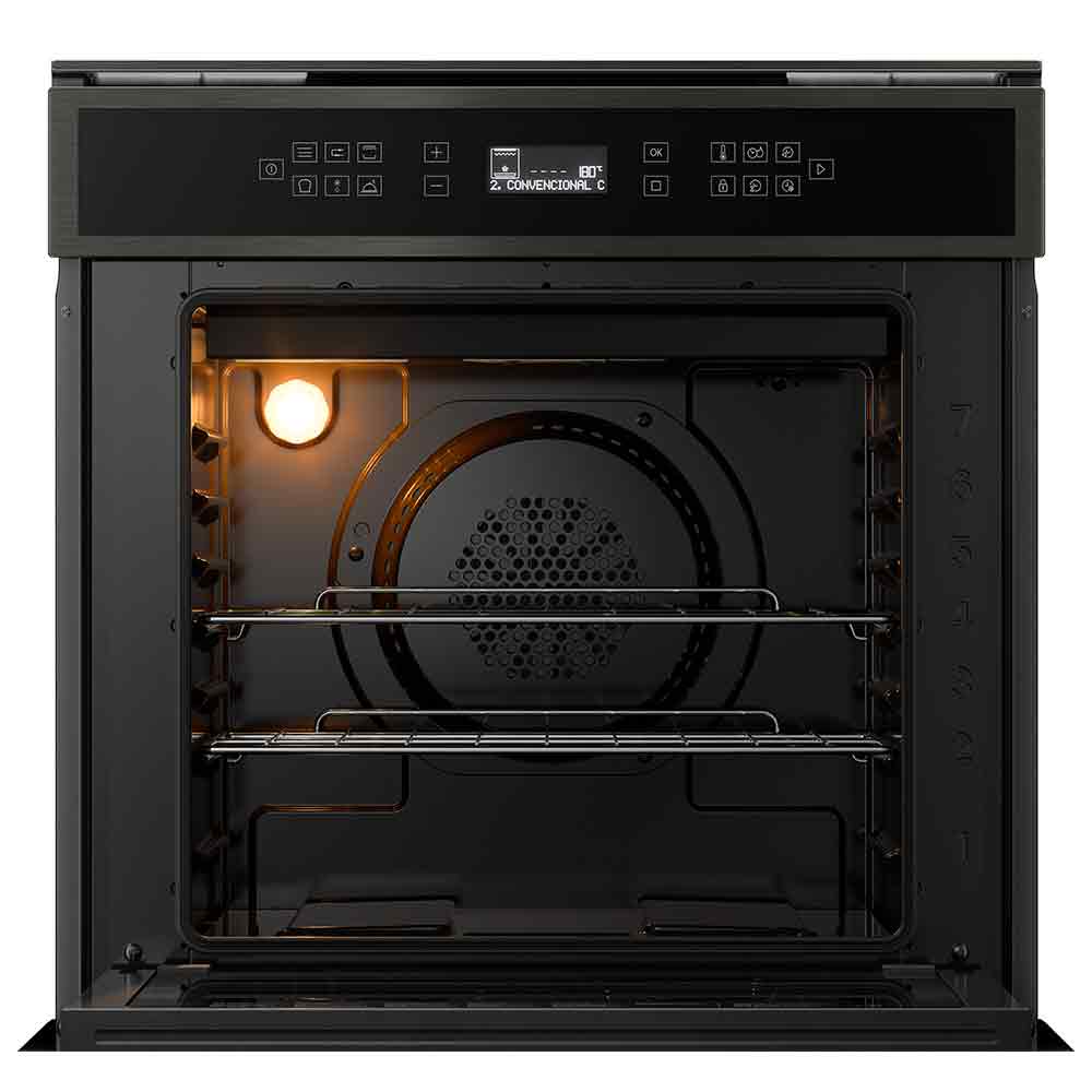 Forno Elétrico de Embutir Brastemp Eclipse Collection com 84 Litros de Capacidade, Grill Black Inox - BOT84AP