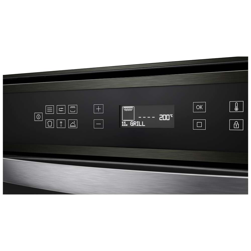 Forno Elétrico de Embutir Brastemp Eclipse Collection com 84 Litros de Capacidade, Grill Black Inox - BOT84AP