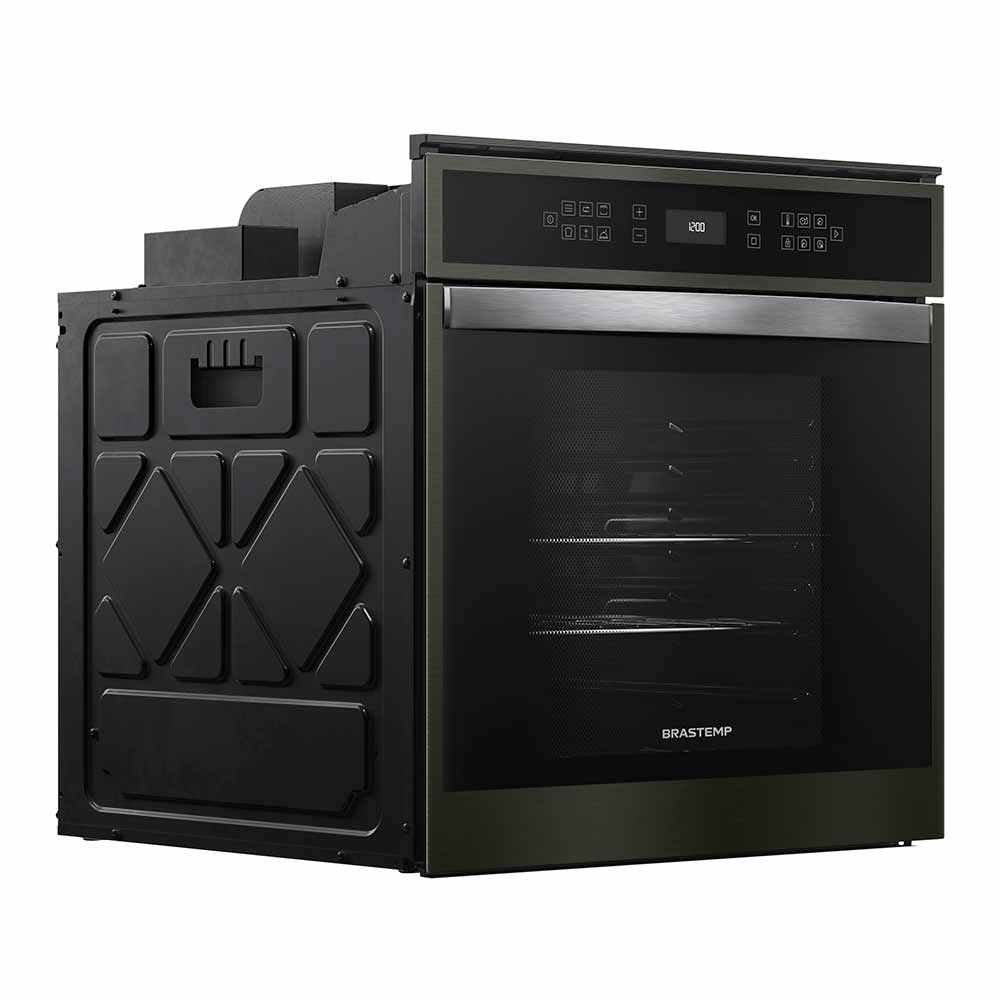 Forno Elétrico de Embutir Brastemp Eclipse Collection com 84 Litros de Capacidade, Grill Black Inox - BOT84AP