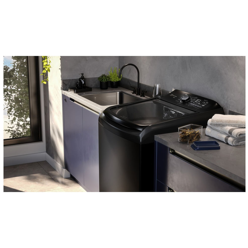 Máquina de lavar Electrolux 18kg Preta Expert Filtro Microplásticos, Jatos Poderosos e Pet Pro (LEB18) - 220V