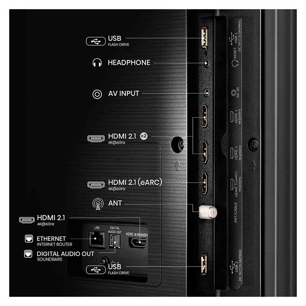 Smart TV Hisense DLED 4K 70" Polegadas 70A51HUV com LED Sleep Timer, Entrada HDMI e Wi-fi