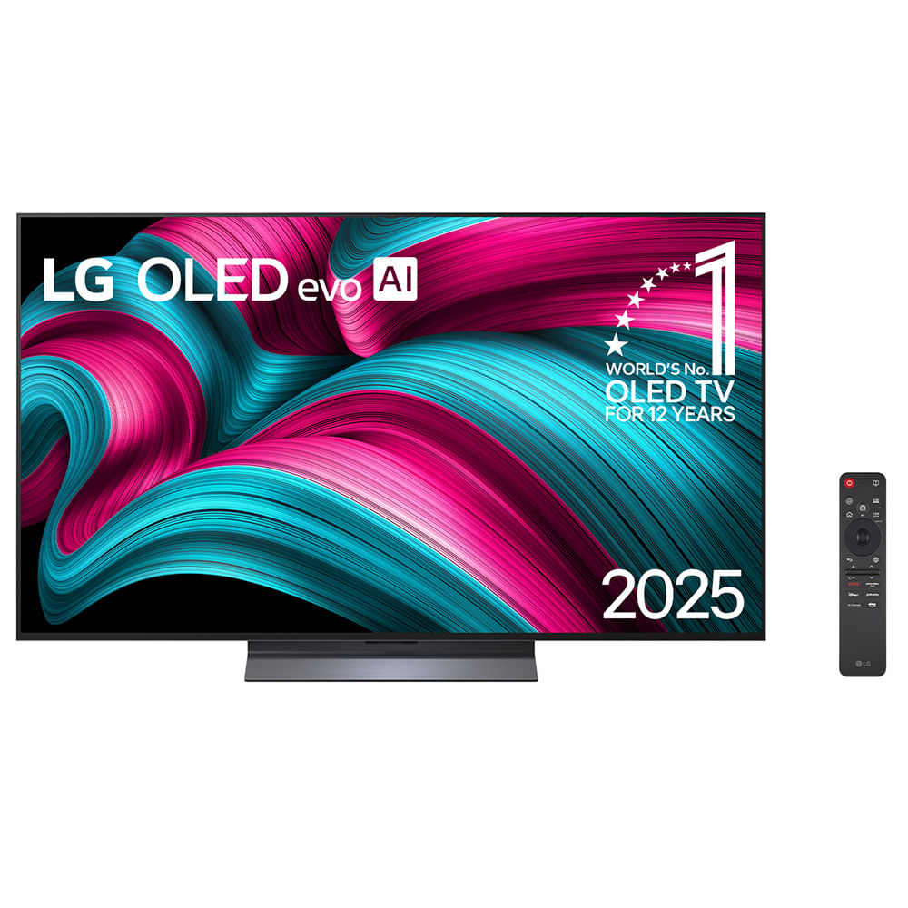 Smart TV 4K LG AI 77" Polegadas Processador a9 Gen8, WebOS 25 e Wi-Fi - OLED77C5PSA