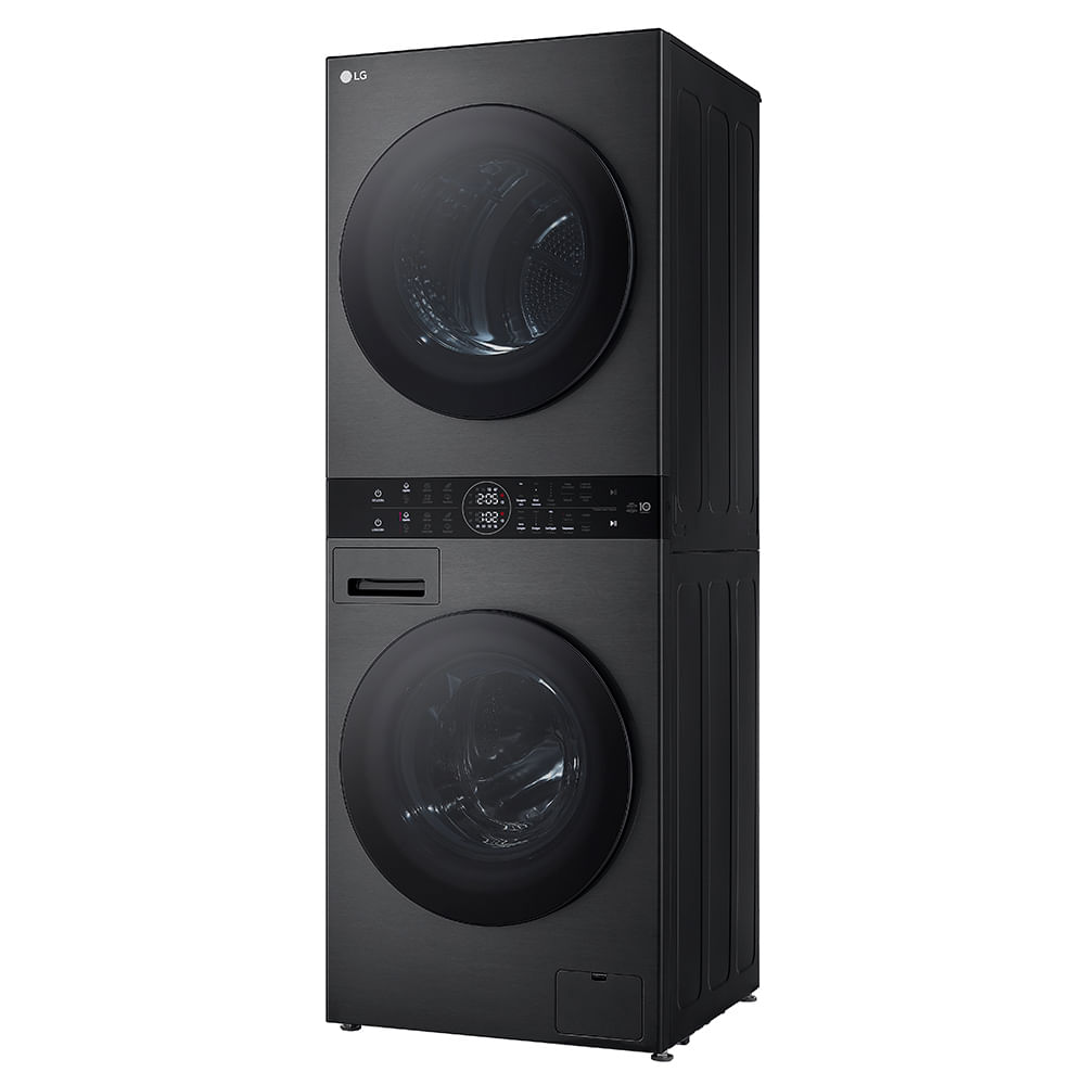 Lava e Seca Torre Smart LG WashTower 14kg Black Inox com AIDD™ WK14BS6