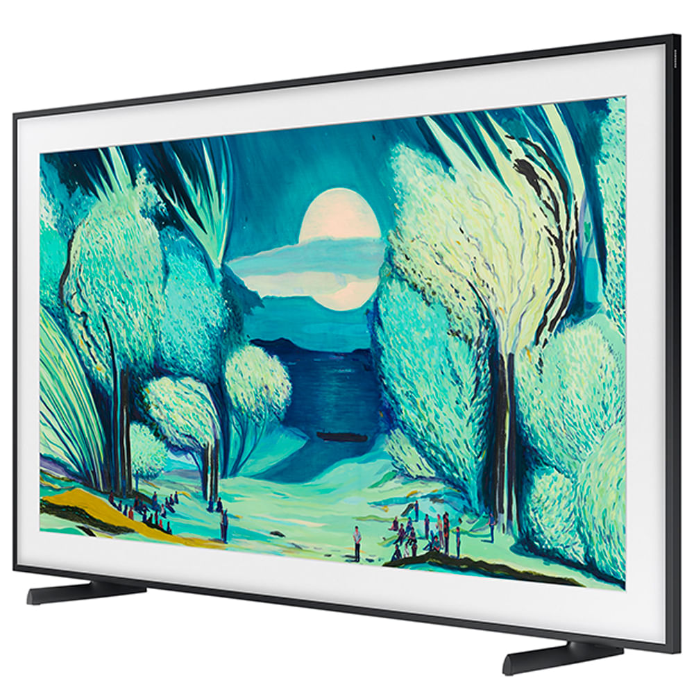 Smart TV Samsung Vision AI 55" Polegadas QLED 4K LS03F 2025, The Frame, Processador com AI e Alexa Integrada