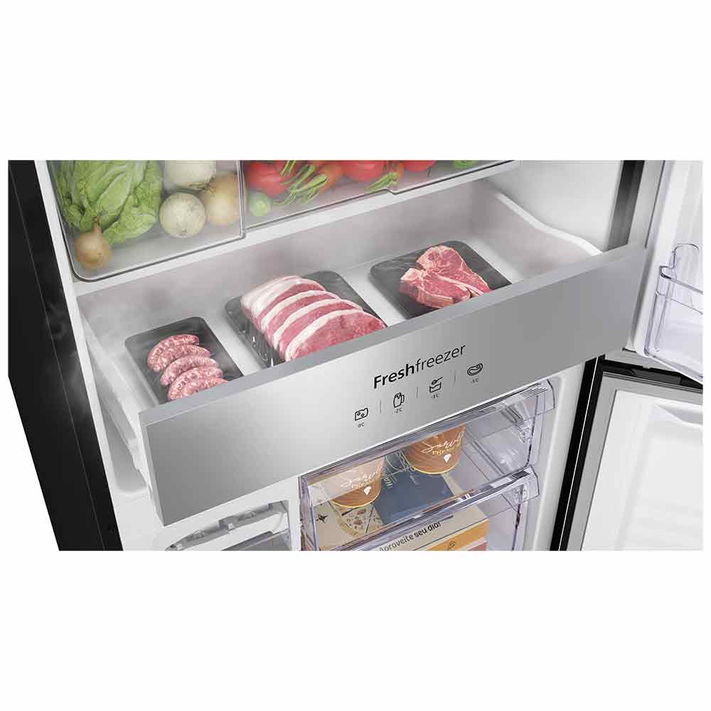 Refrigerador Panasonic de 02 Portas Frost Free com 450 Litros Bottom Freezer Preto - NRBB65GV