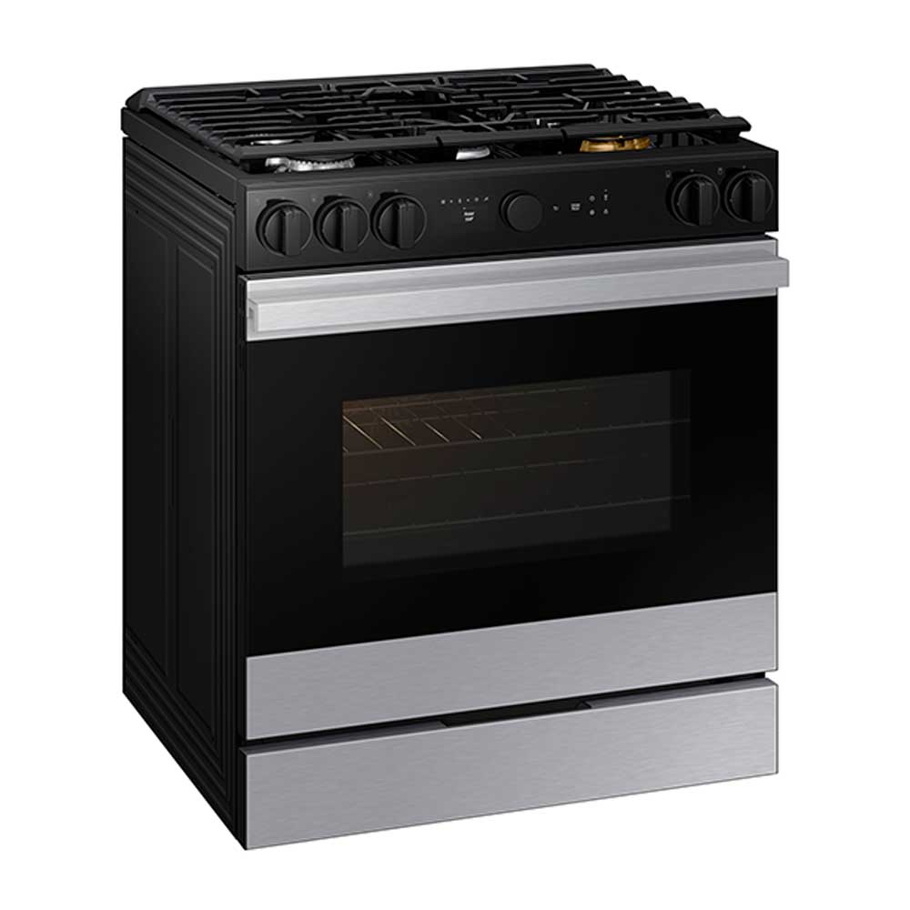 Fogão de Piso Samsung de 05 Bocas Serie 7 com Câmera e Air Fry Inox - NSG6DG87