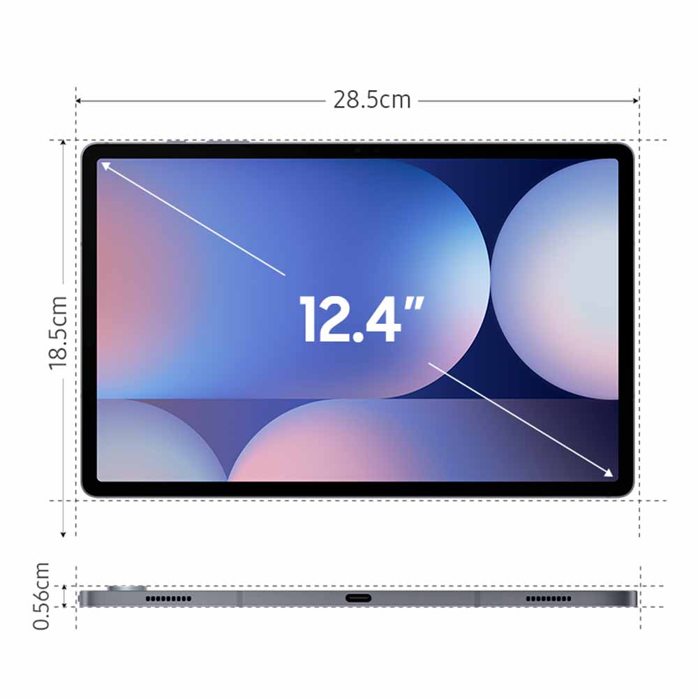 Tablet Samsung Galaxy Tab S10+ Cinza com 12,4", Wi-Fi, Android 14, Processador MediaTek Dimensity 9300 e 512GB