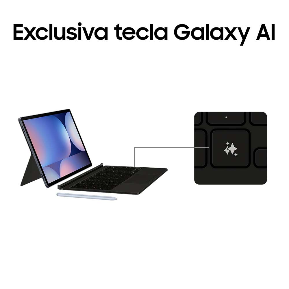 Tablet Samsung Galaxy Tab S10+ Cinza com 12,4", Wi-Fi, Android 14, Processador MediaTek Dimensity 9300 e 512GB