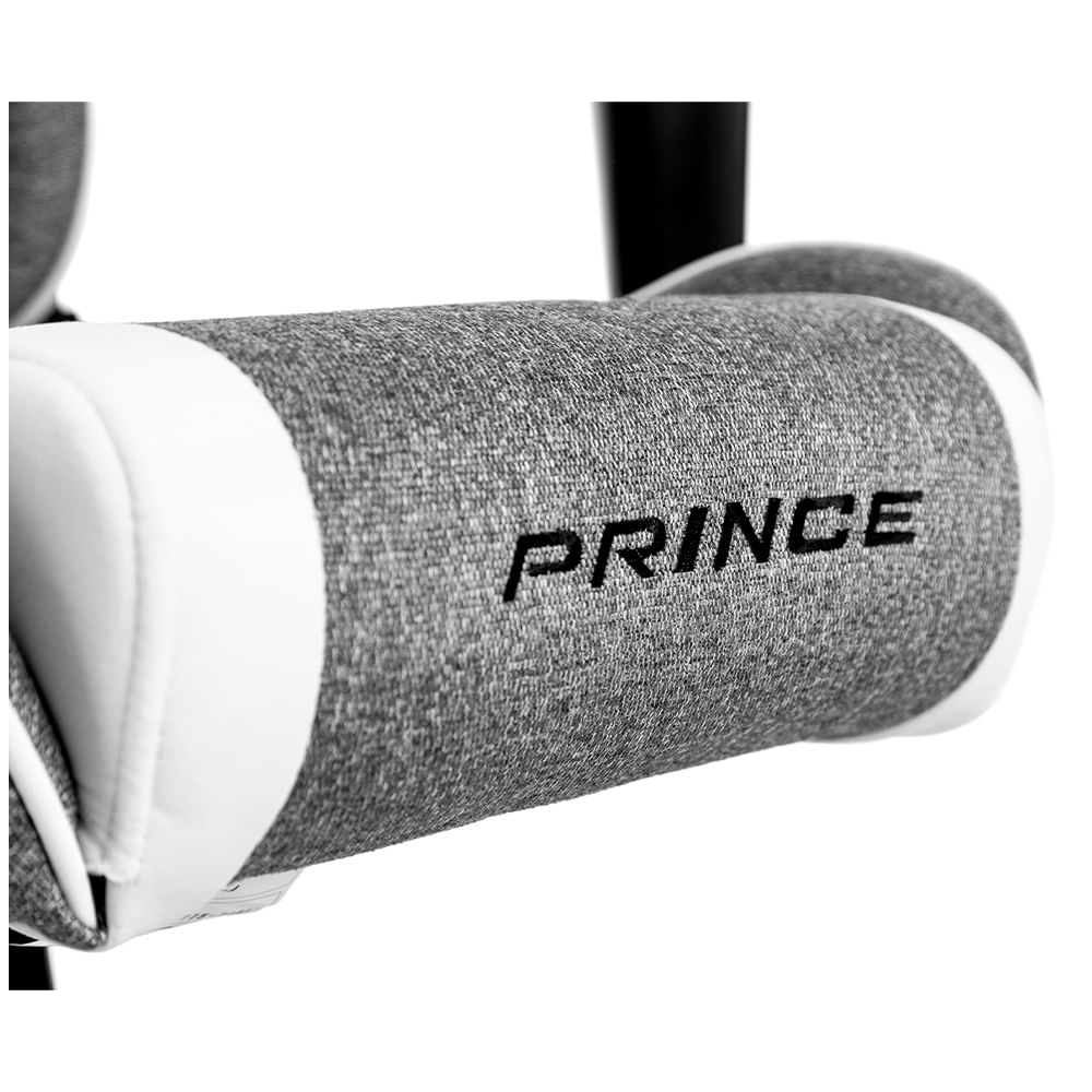 Cadeira Gamer Prince DXRacer Giratória e Tecido Hidro Repelente Cinza e Preta - LPF132GRAY