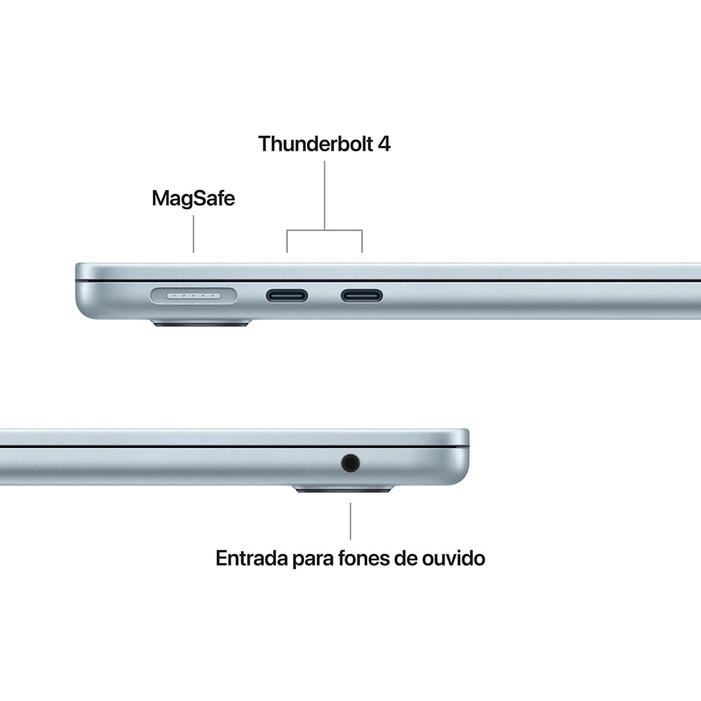 MacBook Air 15" Apple M4 (16GB RAM 256GB SSD) - Azul-céu