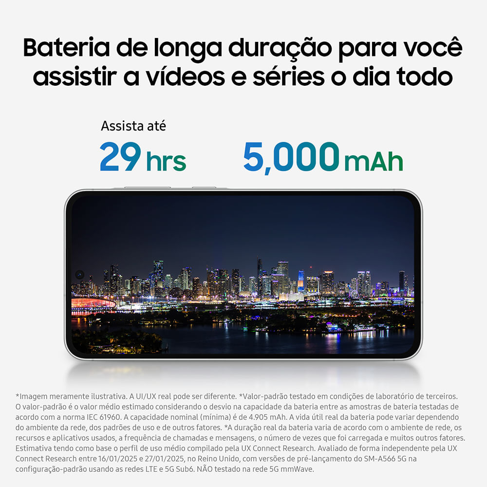 Celular Samsung Galaxy A36 5G 256GB, 8GB RAM, Câmera 50MP, IP67, Super AMOLED 6.7", Recursos AI Violeta