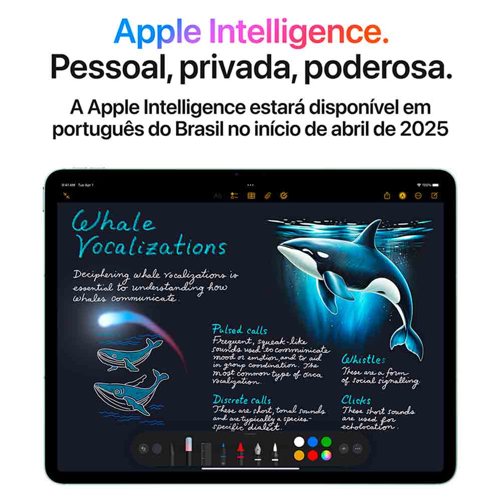 iPad Air Apple Processador M3 (11", Wi-Fi + Cellular, 512GB) - Azul