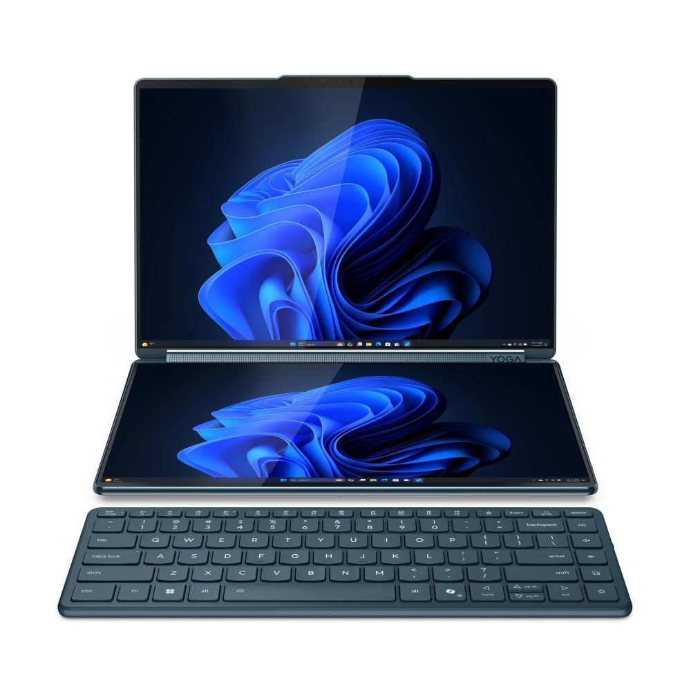 Notebook Lenovo Yoga Book 9 14IAH10 Intel Core Ultra 7 255H 16GB 512GB SSD Windows 11 14" - 83KJ001TBR Tidal Teal