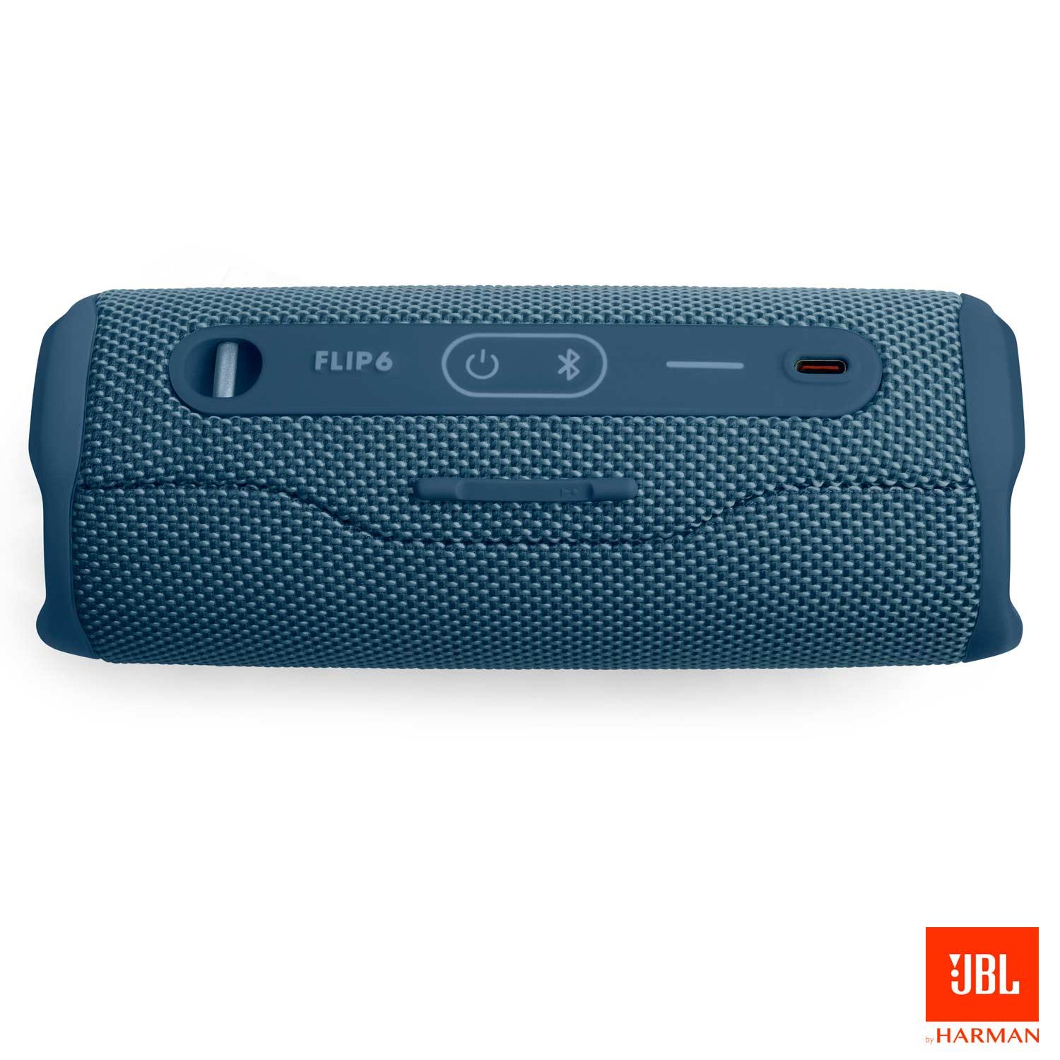 Caixa de Som Bluetooth JBL Flip 6 à Prova d´Água Azul - JBLFLIP6BLU