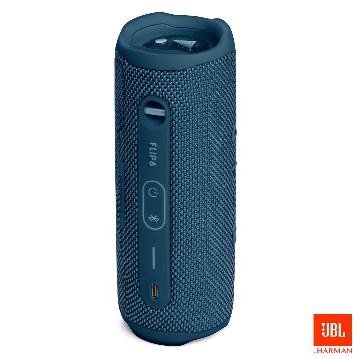 Caixa de Som Bluetooth JBL Flip 6 à Prova d´Água Azul - JBLFLIP6BLU