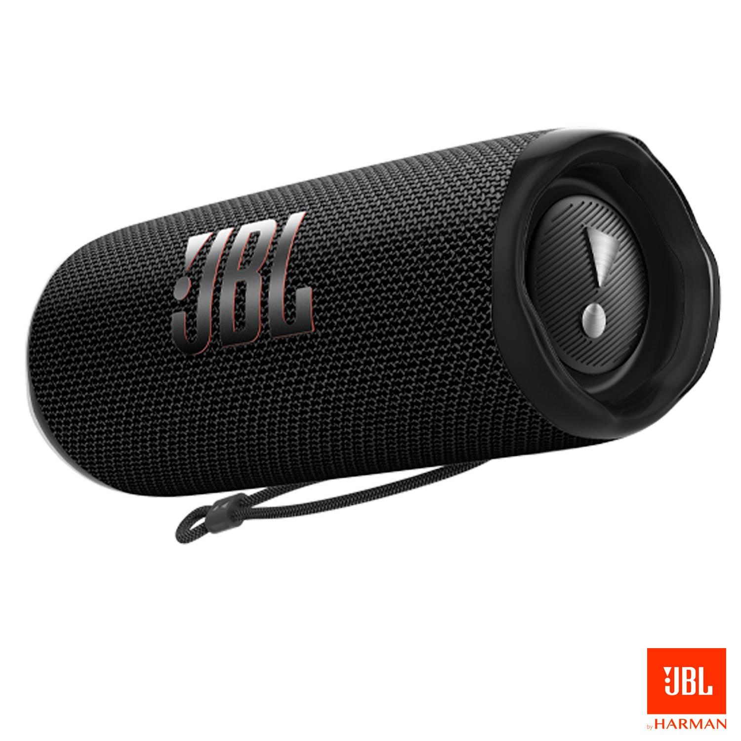 Caixa de Som Bluetooth JBL Flip 6 à Prova d´Água Preta - JBLFLIP6BLK