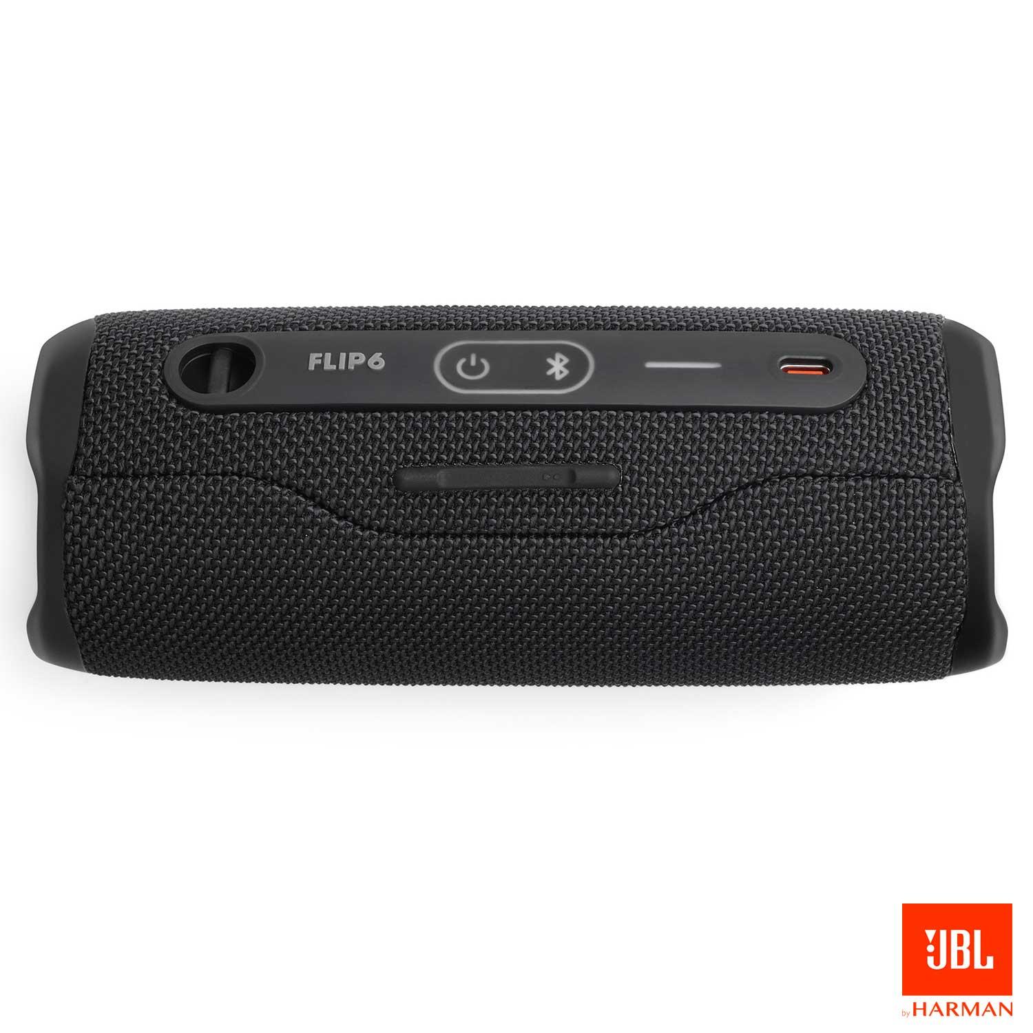 Caixa de Som Bluetooth JBL Flip 6 à Prova d´Água Preta - JBLFLIP6BLK