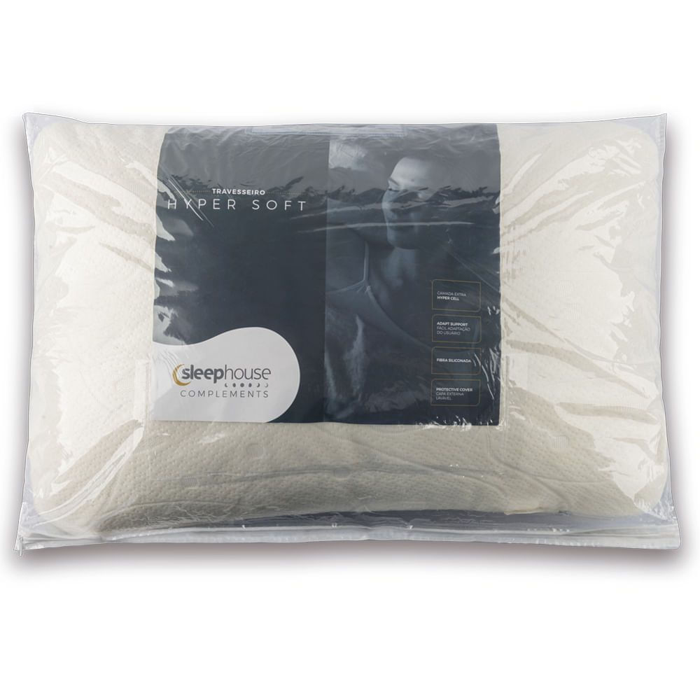 Travesseiro Hyper Soft 60x40x18 - Sleep Complements Branco