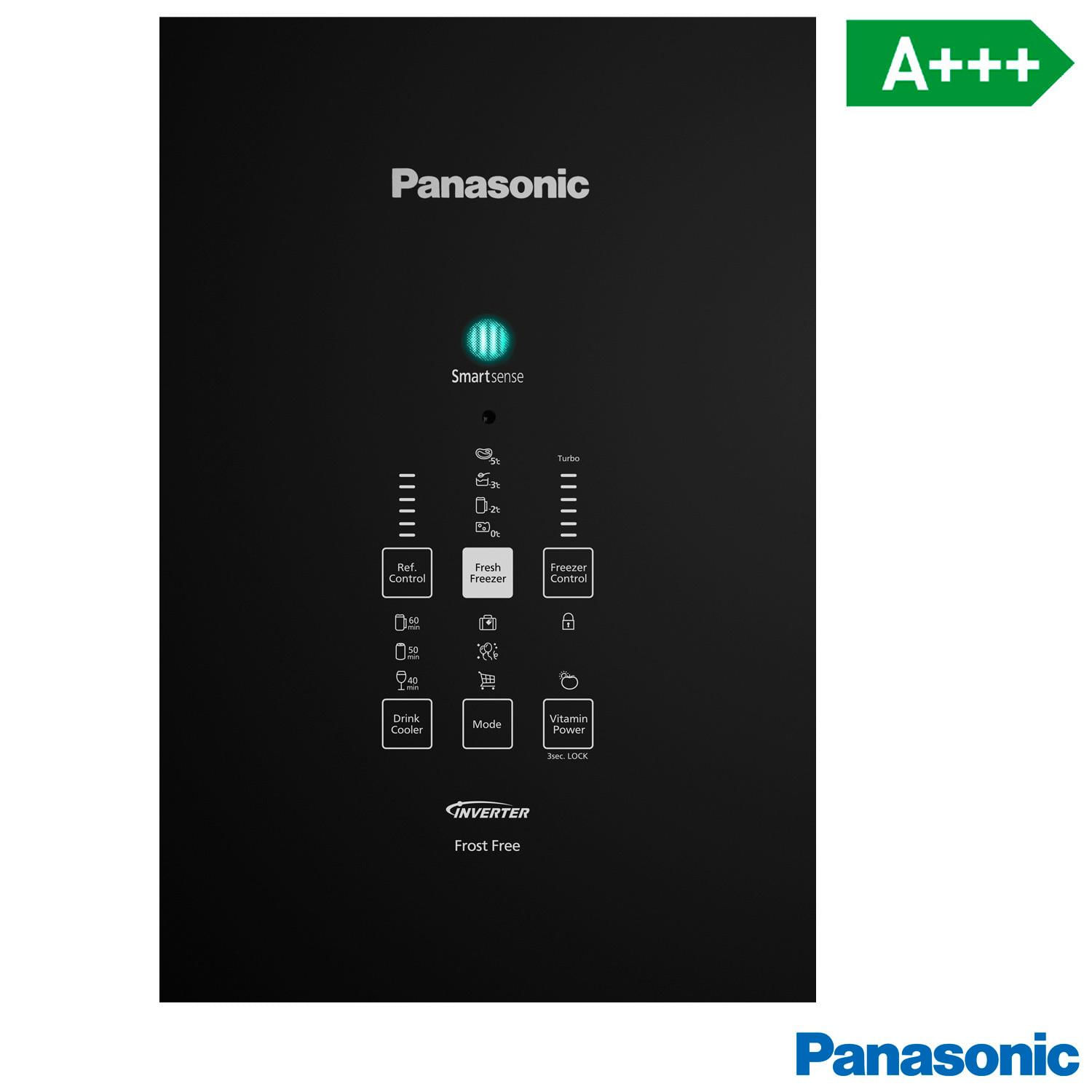 Refrigerador Bottom Freezer Inverter Panasonic de 02 Portas Frost Free com 480 Litros Preto - NR-BB71GVFB