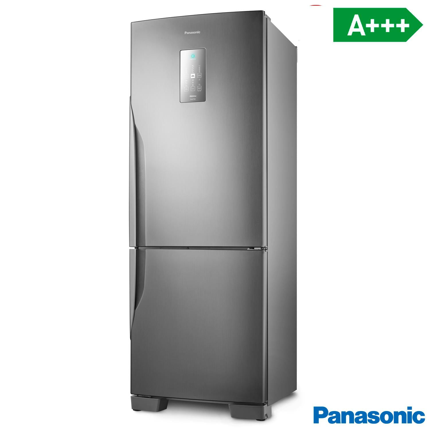 Refrigerador Bottom Freezer Inverter Panasonic de 02 Portas Frost Free com 480 Litros Aço Escovado - NR-BB71PVFX