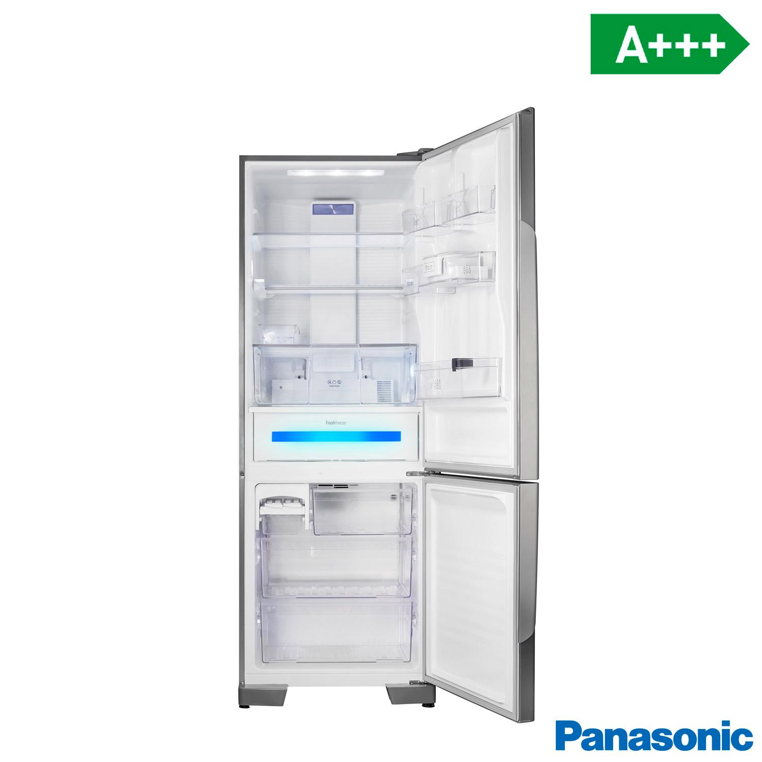 Refrigerador Bottom Freezer Inverter Panasonic de 02 Portas Frost Free com 480 Litros Aço Escovado - NR-BB71PVFX