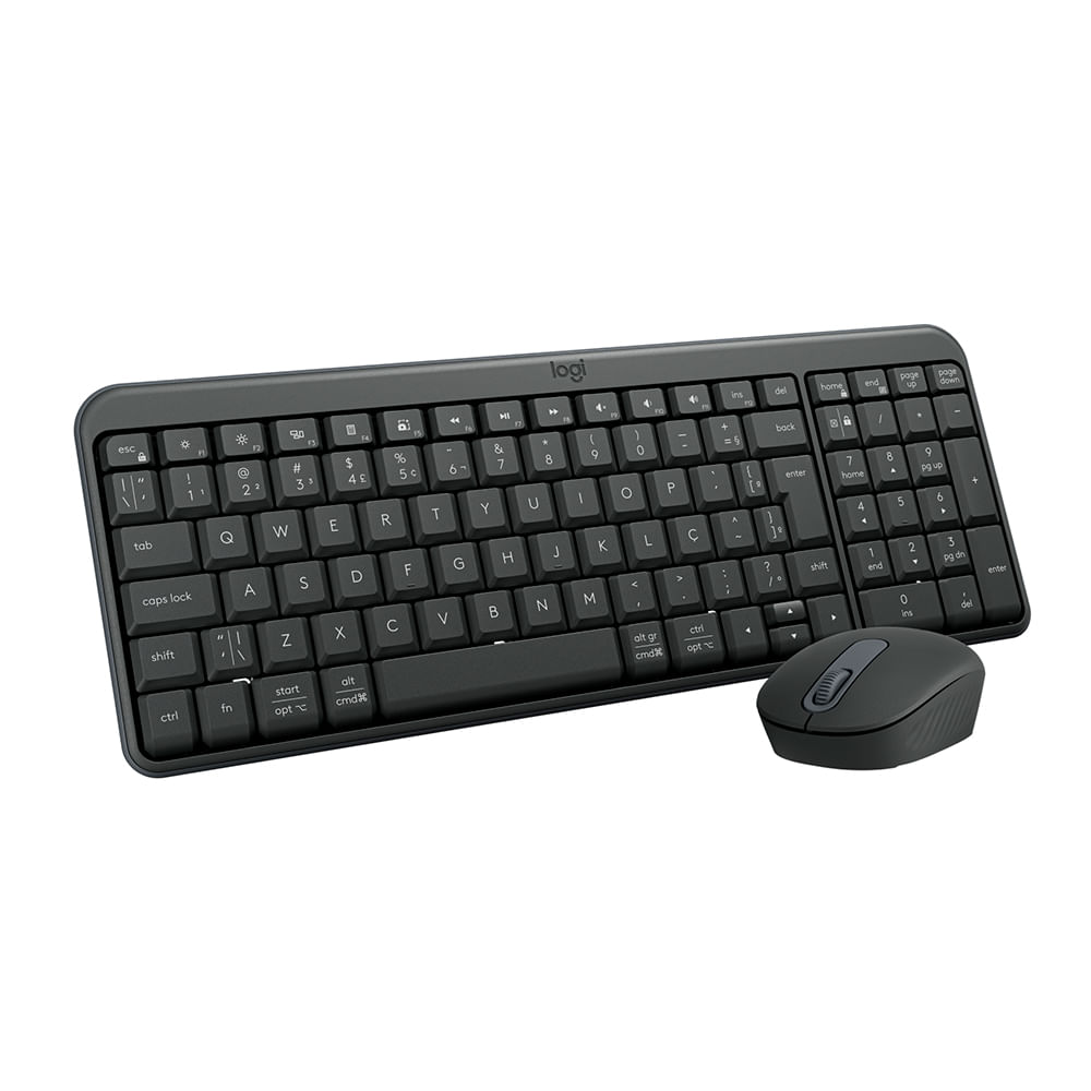 Combo Teclado e Mouse Bluetooth MK250 Design Compacto Grafite - Logitech - 920-013516