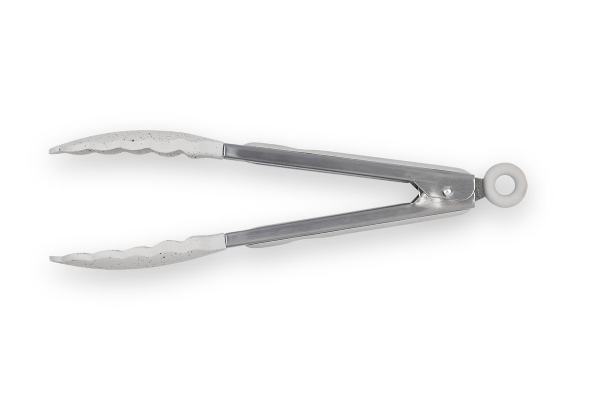 Pegador Universal Inox com Silicone 27 cm Cor Vanilla Linha Flex Brinox Creme