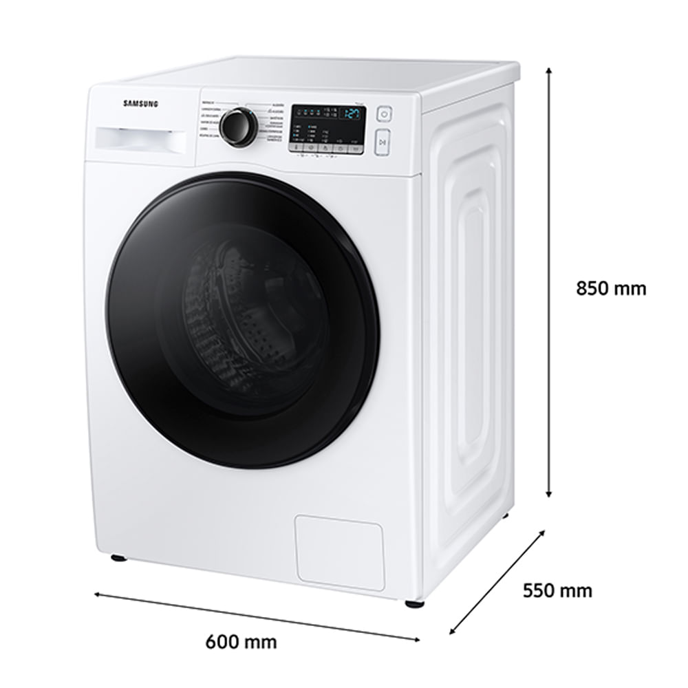 Lavadora de Roupas Samsung 11 Kg Digital Inverter Branco com 12 Programas de Lavagem - WW11T4040BE