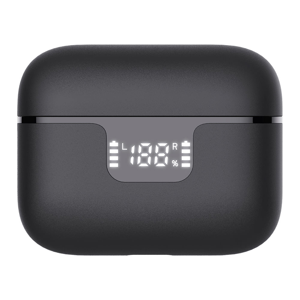 Fone de Ouvido Geonav TWS HarmonyWave Intra-auricular com Cancelamento Ativo de Ruído Preto - AER15