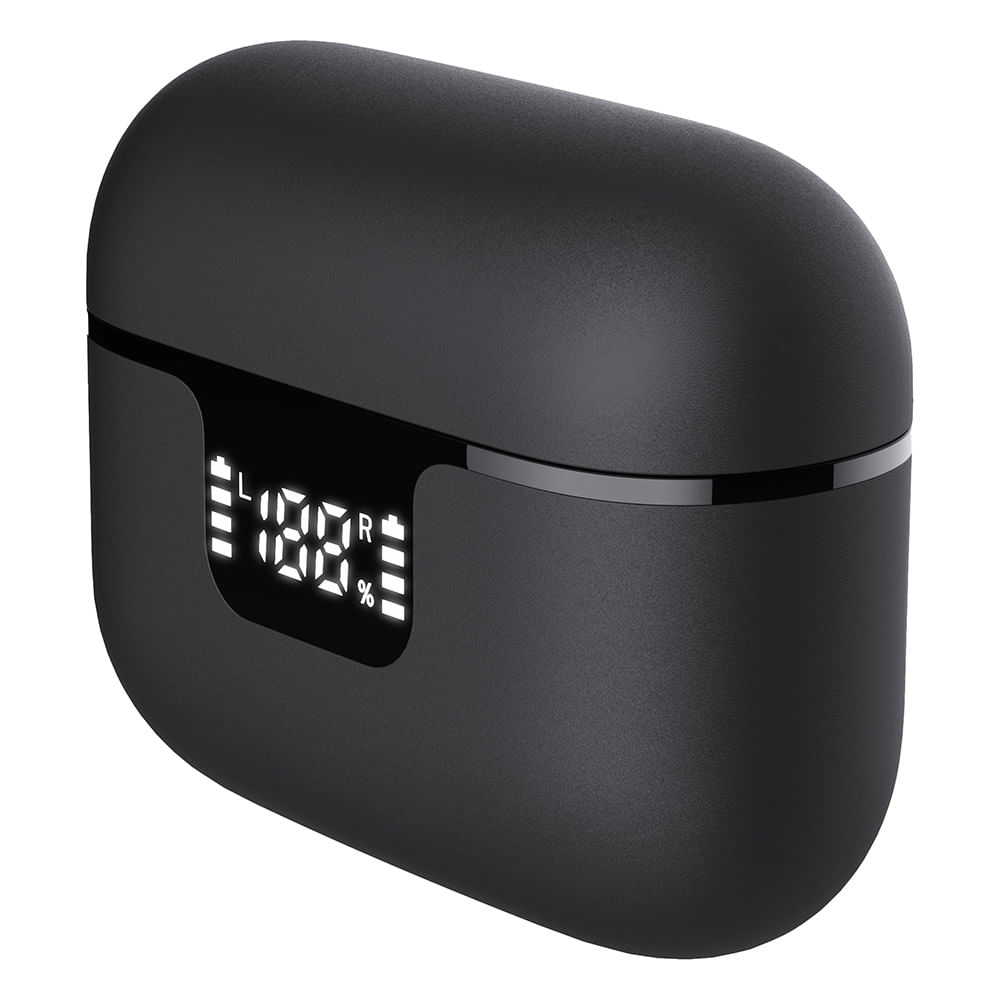 Fone de Ouvido Geonav TWS HarmonyWave Intra-auricular com Cancelamento Ativo de Ruído Preto - AER15