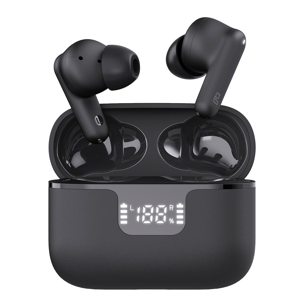 Fone de Ouvido Geonav TWS HarmonyWave Intra-auricular com Cancelamento Ativo de Ruído Preto - AER15
