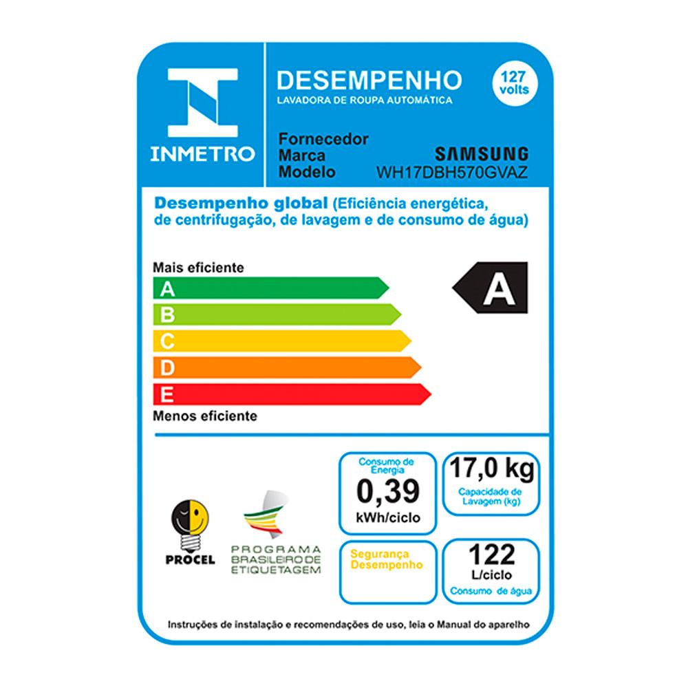 Lava & Seca 17 Kg Samsung Bespoke AI Laundry Hub, Ecobubble, Black, 25 Programas de Lavagem - WH17DB