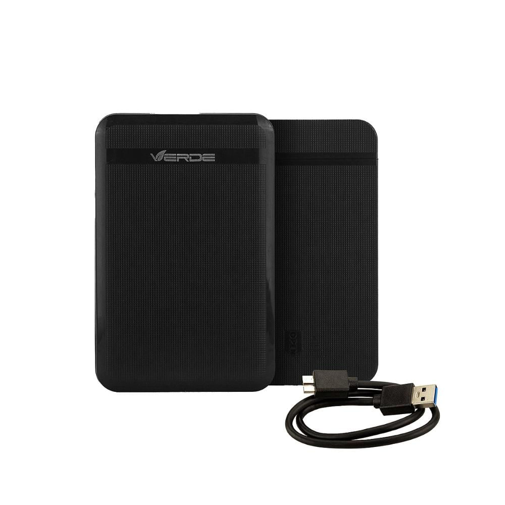 Case Gaveta para HD Externo - Preto - Verde