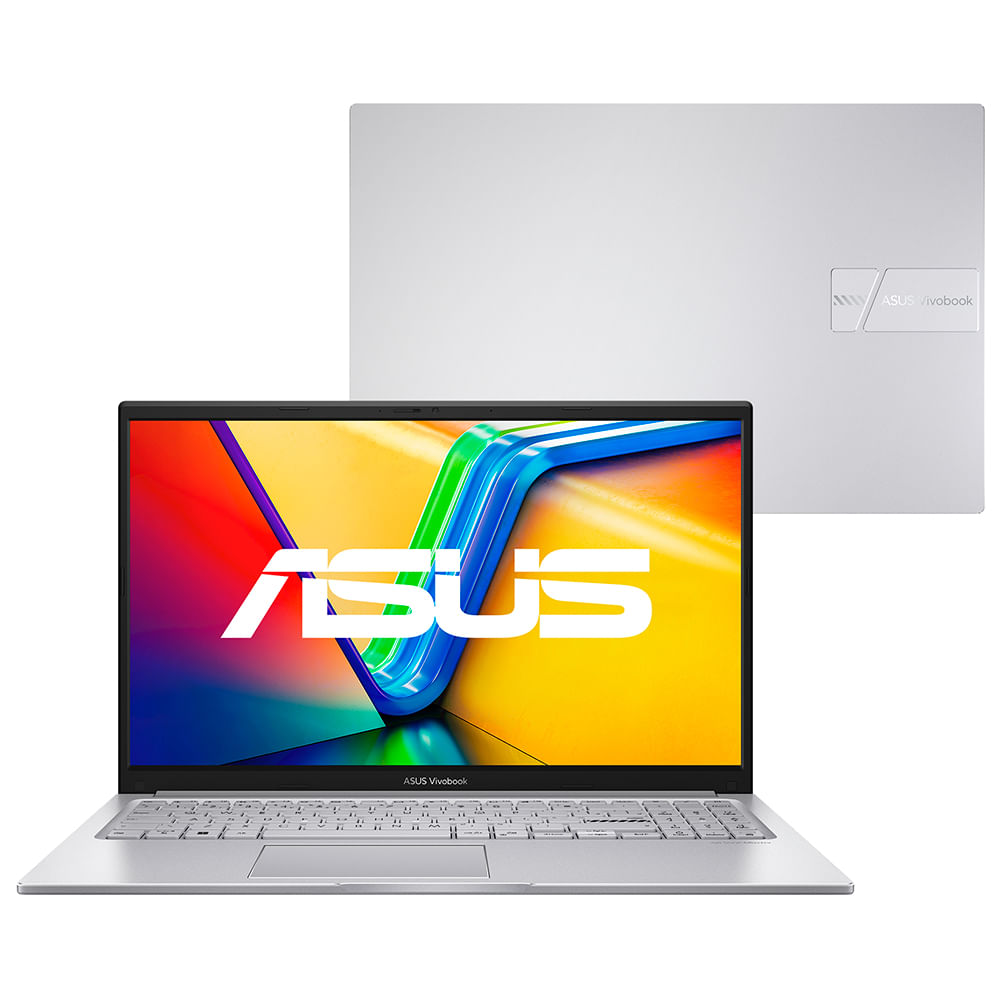 Notebook Asus VivoBook 15, 13ªGer, IntelCore i5, 8GB, 512GB SSD, W11 Home, 15.6'' FHD, Cool Silver - X1504VA-NJ1740W