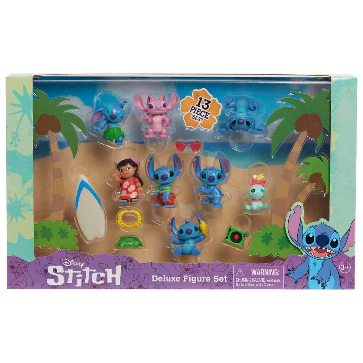 Set Deluxe Com 8 Bonecos E Acessórios Lilo & Stitch - Disney