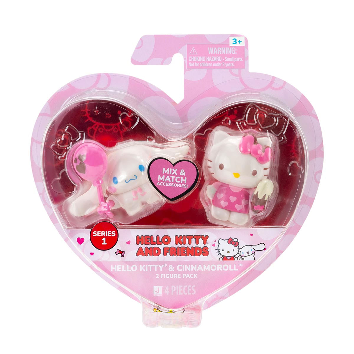 Bonecas Hello Kitty e Cinnamoroll Dia Namorados Hello Kitty