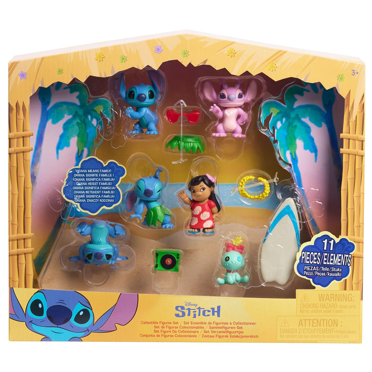 Stitch, Pack 6 Bonecos com Acessórios - Disney