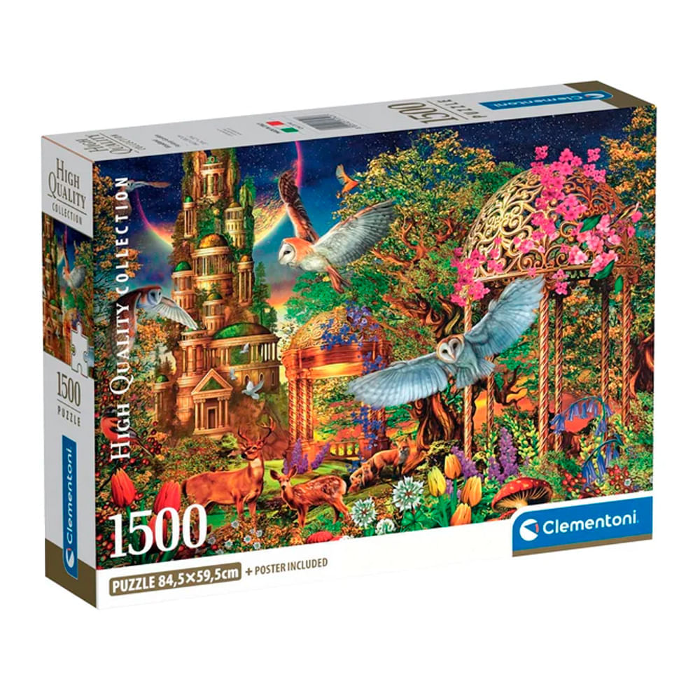 Puzzle 1500 Peças Jardim Da Fantasia Clementoni 31741