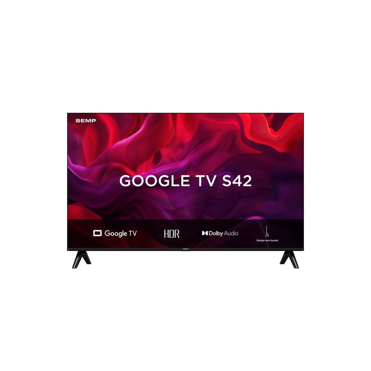 Smart TV 43 FHD Semp S42 LED Dolby Audio Google TV